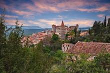 Marveling at the breathtaking views of the French Riviera from Gourdon's hilltop location